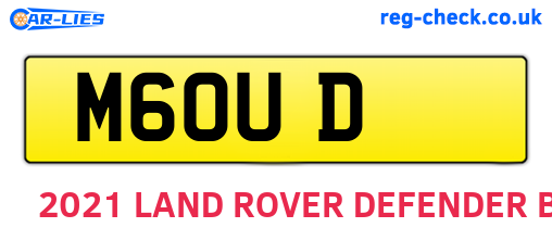 M6OUD are the vehicle registration plates.