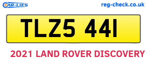 TLZ5441 are the vehicle registration plates.