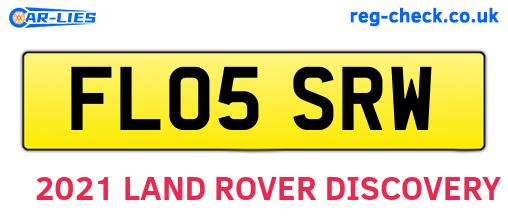 FL05SRW are the vehicle registration plates.