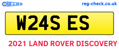 W24SES are the vehicle registration plates.