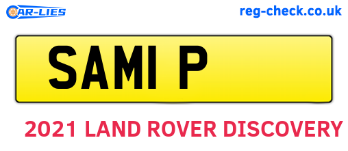 SAM1P are the vehicle registration plates.