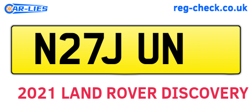 N27JUN are the vehicle registration plates.