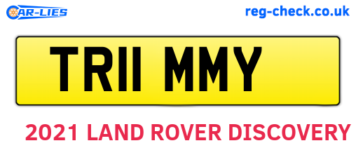 TR11MMY are the vehicle registration plates.