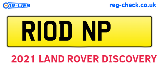 R10DNP are the vehicle registration plates.