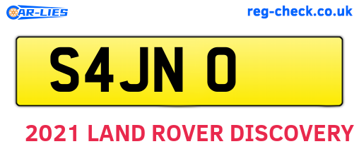 S4JNO are the vehicle registration plates.