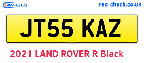 JT55KAZ are the vehicle registration plates.
