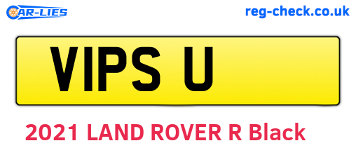 V1PSU are the vehicle registration plates.