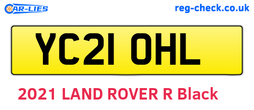 YC21OHL are the vehicle registration plates.