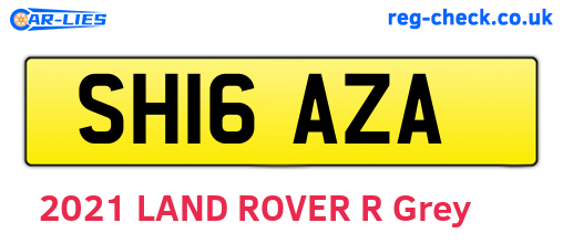 SH16AZA are the vehicle registration plates.