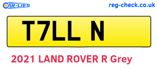 T7LLN are the vehicle registration plates.