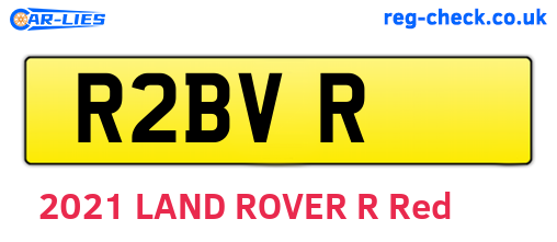 R2BVR are the vehicle registration plates.