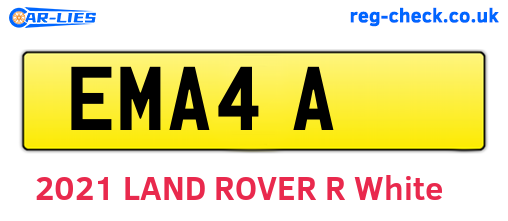 EMA4A are the vehicle registration plates.