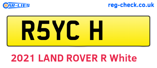 R5YCH are the vehicle registration plates.