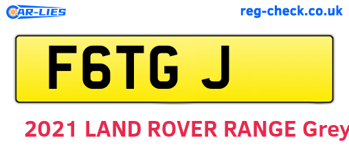 F6TGJ are the vehicle registration plates.