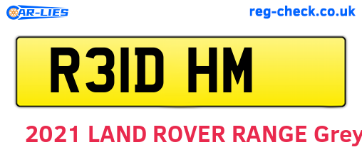 R31DHM are the vehicle registration plates.