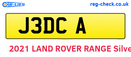 J3DCA are the vehicle registration plates.