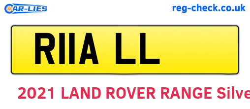 R11ALL are the vehicle registration plates.