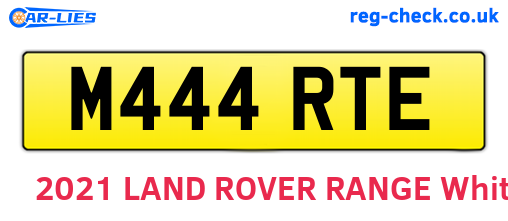 M444RTE are the vehicle registration plates.