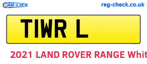 T1WRL are the vehicle registration plates.