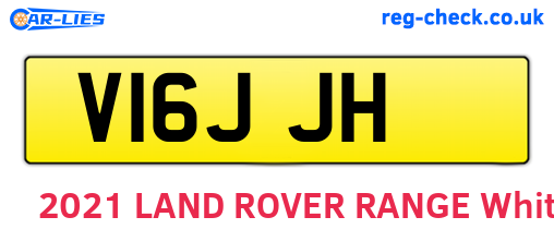 V16JJH are the vehicle registration plates.