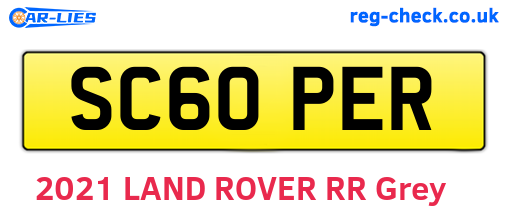 SC60PER are the vehicle registration plates.