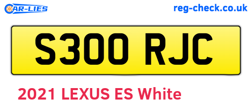 S300RJC are the vehicle registration plates.