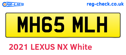 MH65MLH are the vehicle registration plates.