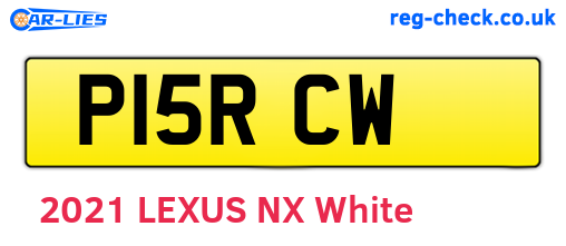 P15RCW are the vehicle registration plates.