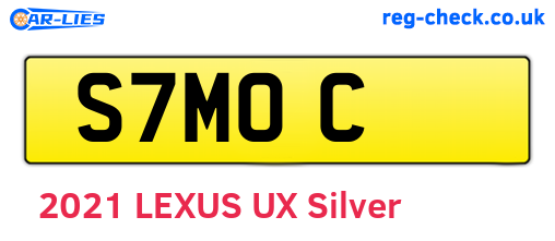 S7MOC are the vehicle registration plates.