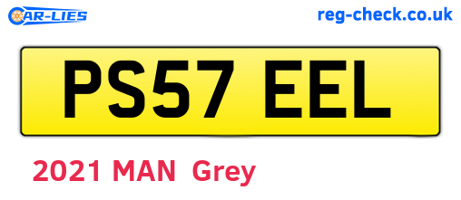 PS57EEL are the vehicle registration plates.