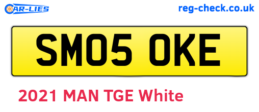SM05OKE are the vehicle registration plates.