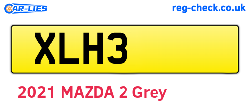 XLH3 are the vehicle registration plates.