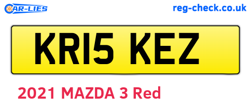 KR15KEZ are the vehicle registration plates.