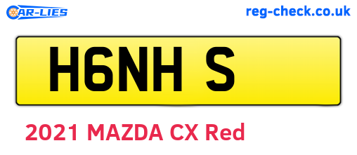 H6NHS are the vehicle registration plates.