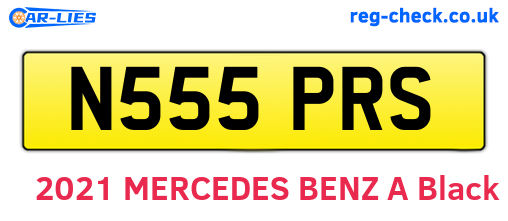 N555PRS are the vehicle registration plates.