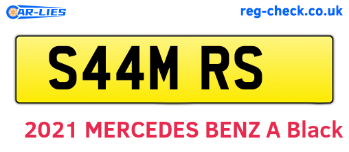 S44MRS are the vehicle registration plates.