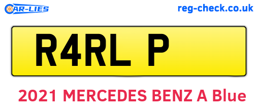 R4RLP are the vehicle registration plates.