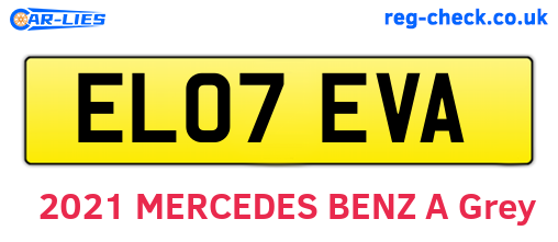 EL07EVA are the vehicle registration plates.