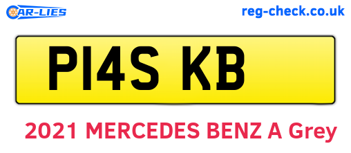P14SKB are the vehicle registration plates.