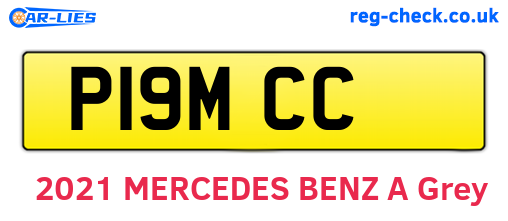 P19MCC are the vehicle registration plates.