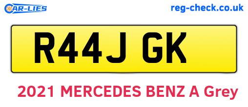 R44JGK are the vehicle registration plates.