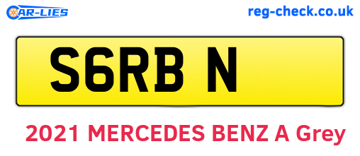 S6RBN are the vehicle registration plates.