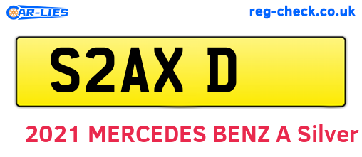 S2AXD are the vehicle registration plates.