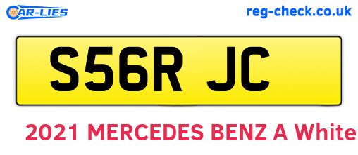S56RJC are the vehicle registration plates.