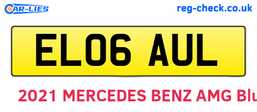 EL06AUL are the vehicle registration plates.