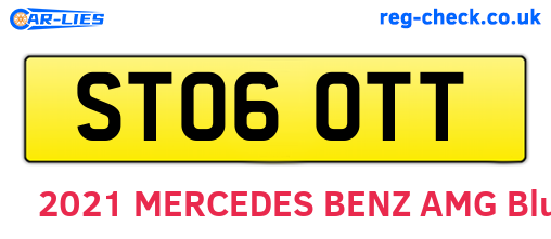 ST06OTT are the vehicle registration plates.