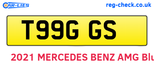 T99GGS are the vehicle registration plates.