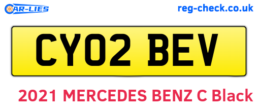CY02BEV are the vehicle registration plates.