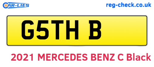 G5THB are the vehicle registration plates.