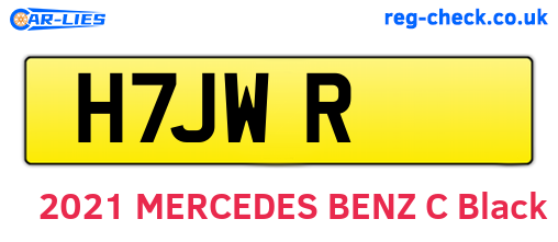 H7JWR are the vehicle registration plates.